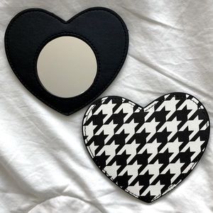 FREE W PURCHASE 2 Mirrors Heart Shaped Makeup Bag